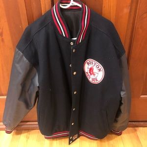 Boston Red Sox Reversible Wool Leather Jacket